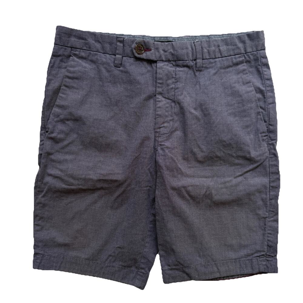 Ted Baker‎ Men's Shorts Gray Size 30 Chino Trouser Slash Pocket Golf Preppy